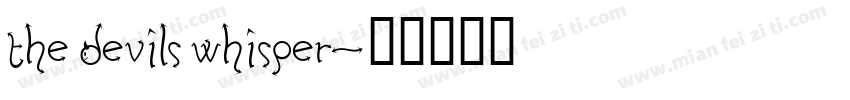 The Devils Whisper字体转换